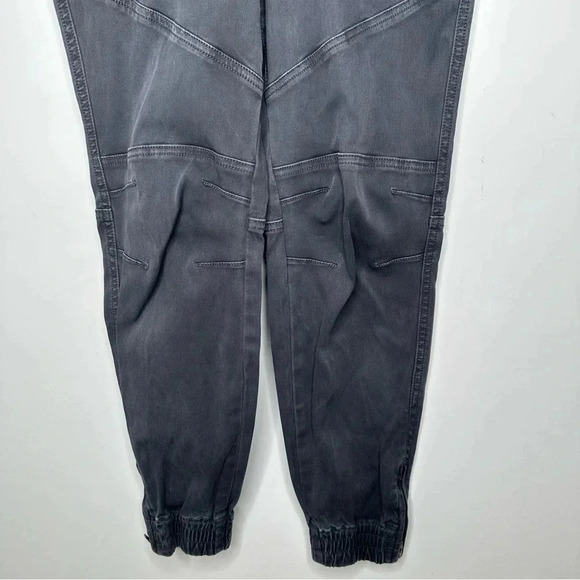 SPANX Gray Stretch Twill Moto Joggers Size Small - Picture 6 of 13